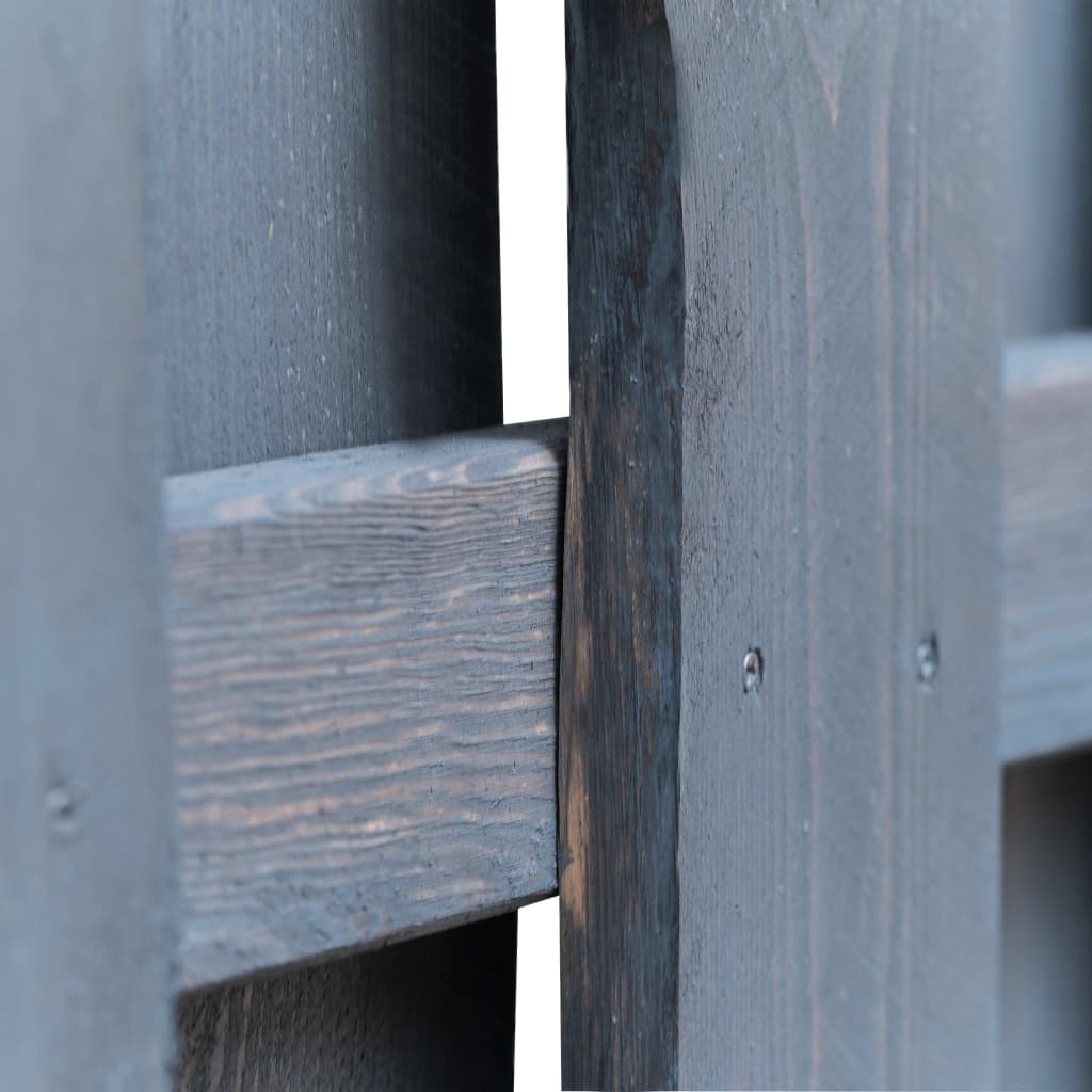 vidaXL Tvoros plokštė, pilkos spalvos, 180x180cm, pušies mediena