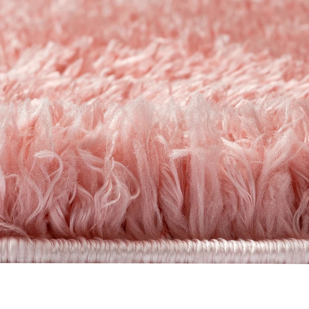 vidaXL Shaggy tipo kilimėlis, rožinis, 160x230cm, 50mm
