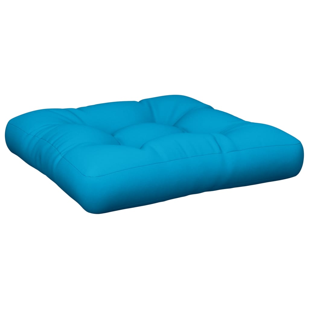 vidaXL Paletės pagalvėlė, mėlynos spalvos, 50x50x12cm, audinys