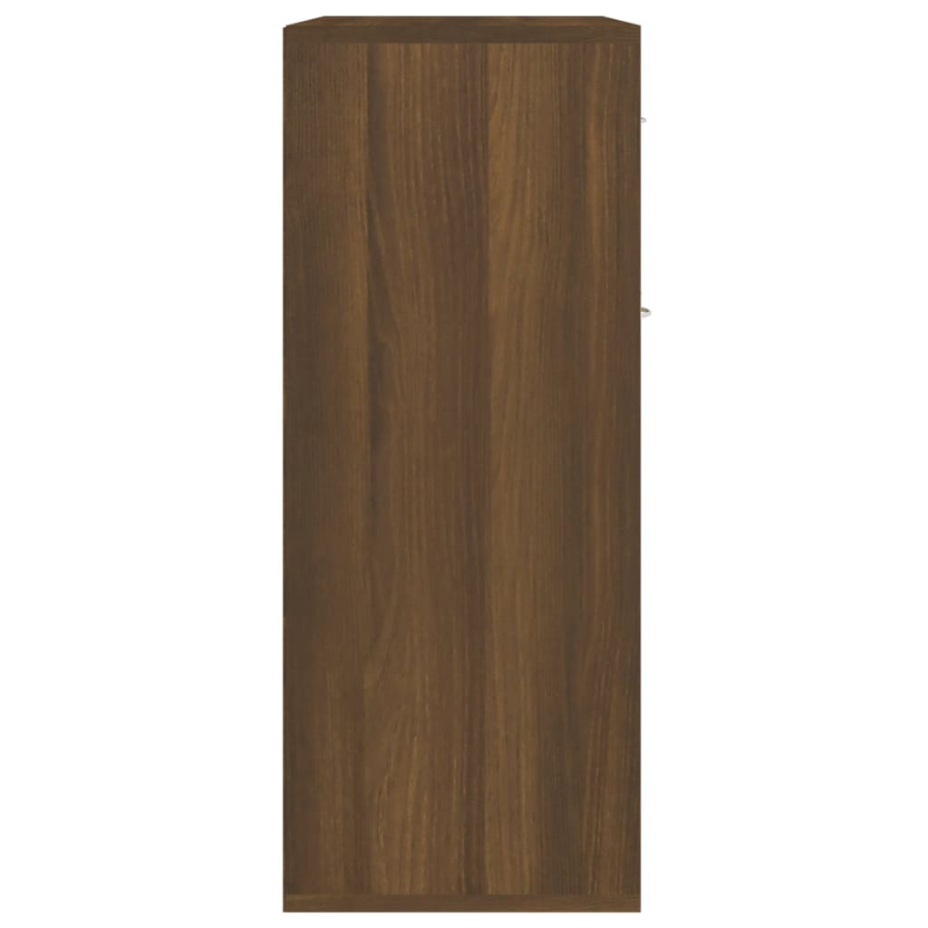 vidaXL Šoninė spintelė, rudos ąžuolo spalvos, 60x30x75cm, mediena