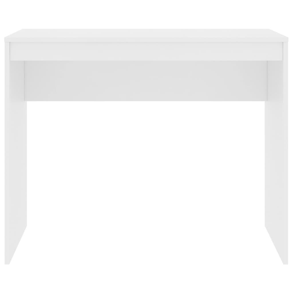 vidaXL Rašomasis stalas, baltos spalvos, 90x40x72cm, apdirbta mediena