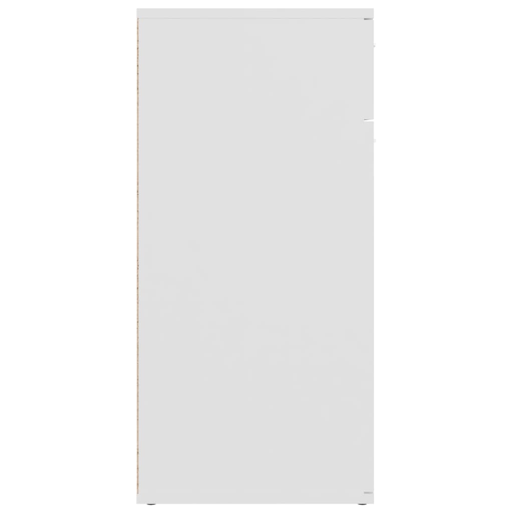 vidaXL Šoninė spintelė, baltos spalvos, 80x36x75cm, MDP