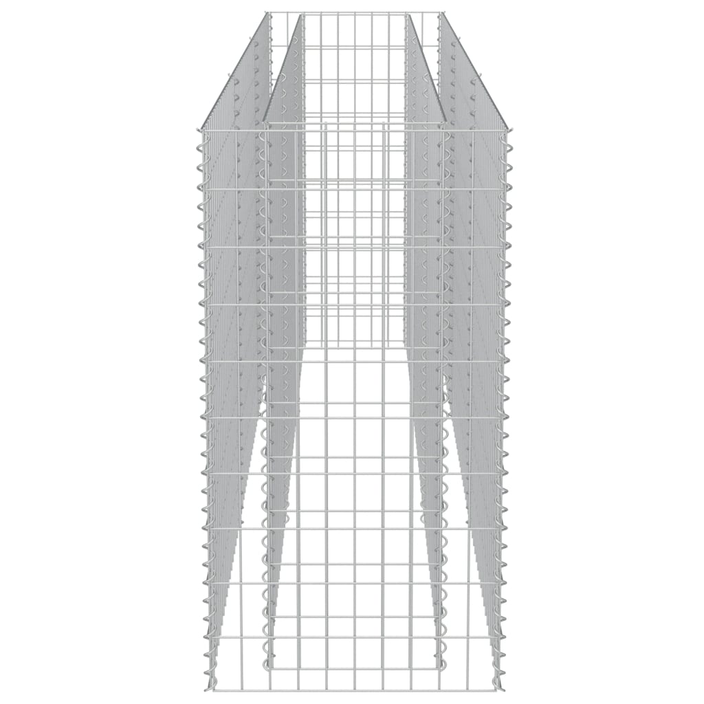 vidaXL Gabiono vazonas, galvanizuotas plienas, 270x50x100cm, aukštas