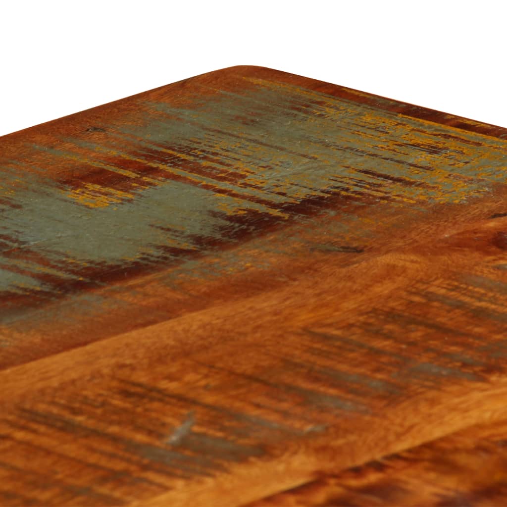 vidaXL Kavos stal. su lentyna, 100x60x35cm, perdirbtos medienos masyv.