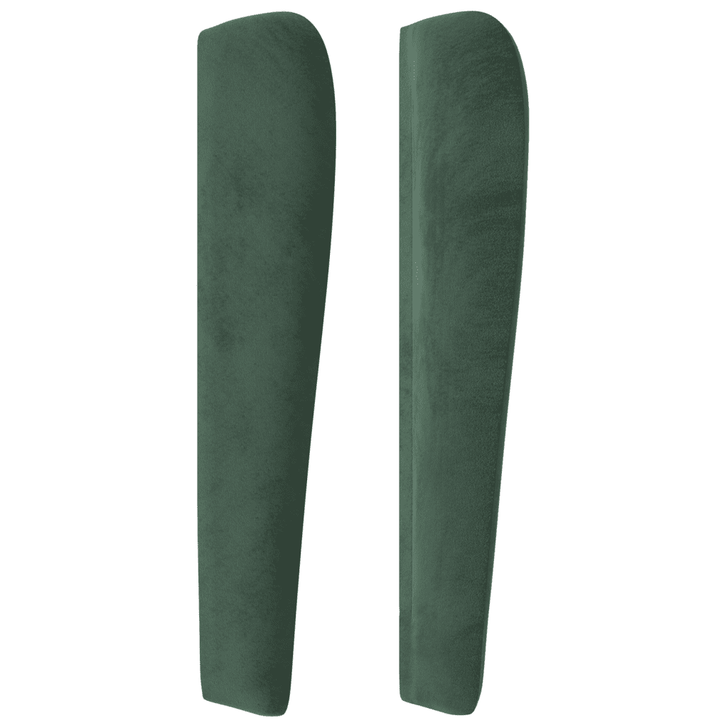 vidaXL Lova su spyruoklėmis ir čiužiniu, žalia, 200x200 cm, aksomas