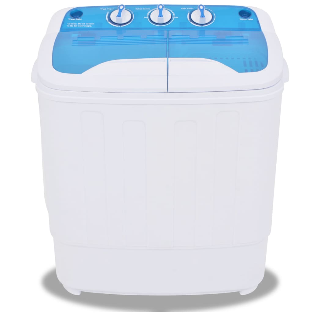 vidaXL Mini skalbimo mašina, dviejų skyrių, 5,6kg