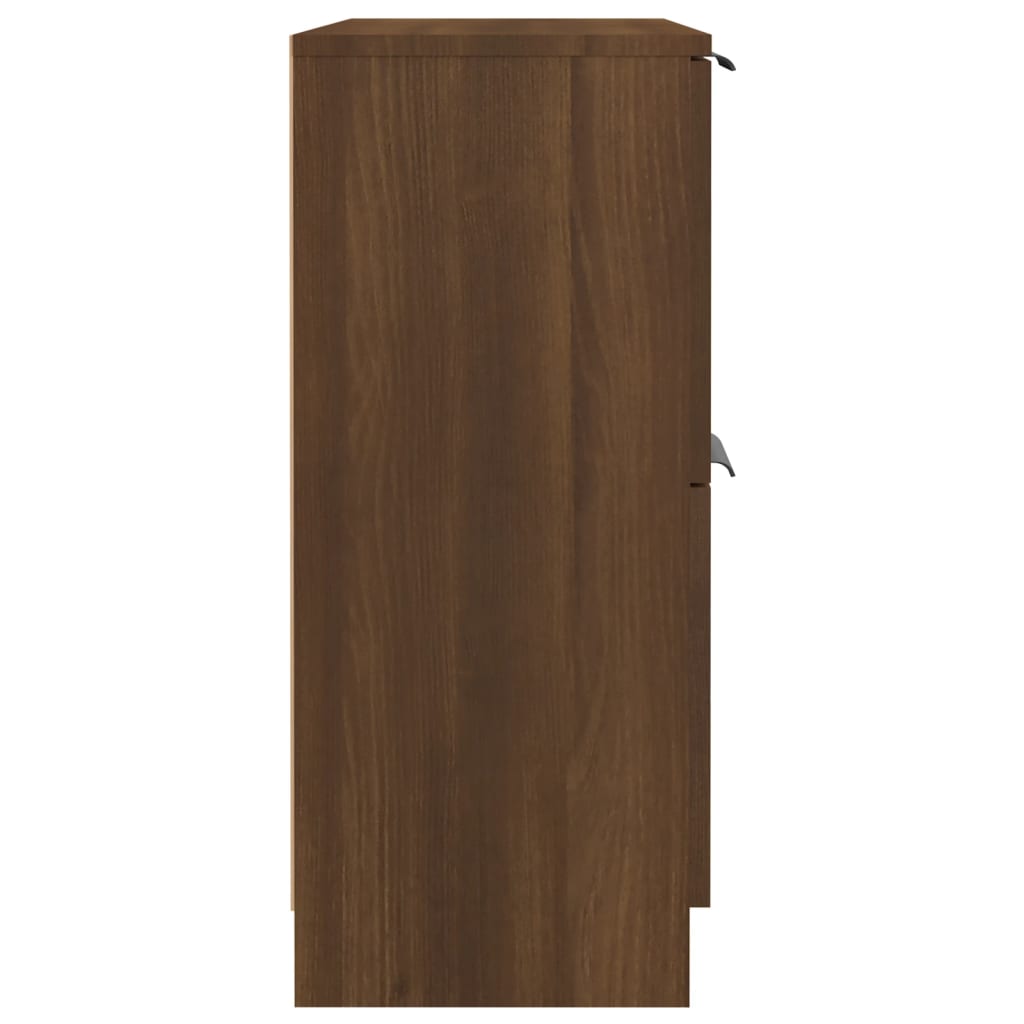 vidaXL Šoninė spintelė, ruda ąžuolo, 60x30x70cm, apdirbta mediena