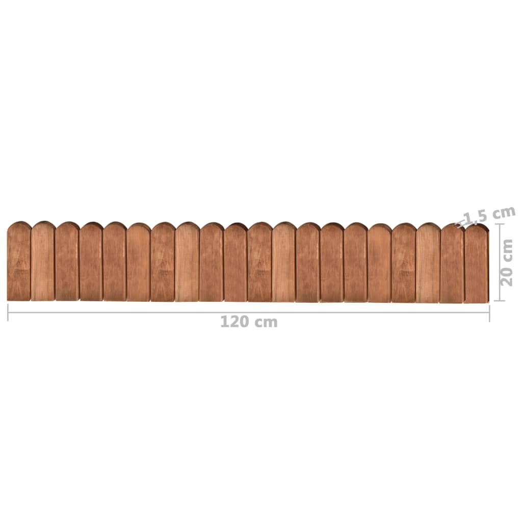 vidaXL Pertvaros ritinys, rudas, 120cm, impregnuota pušies mediena