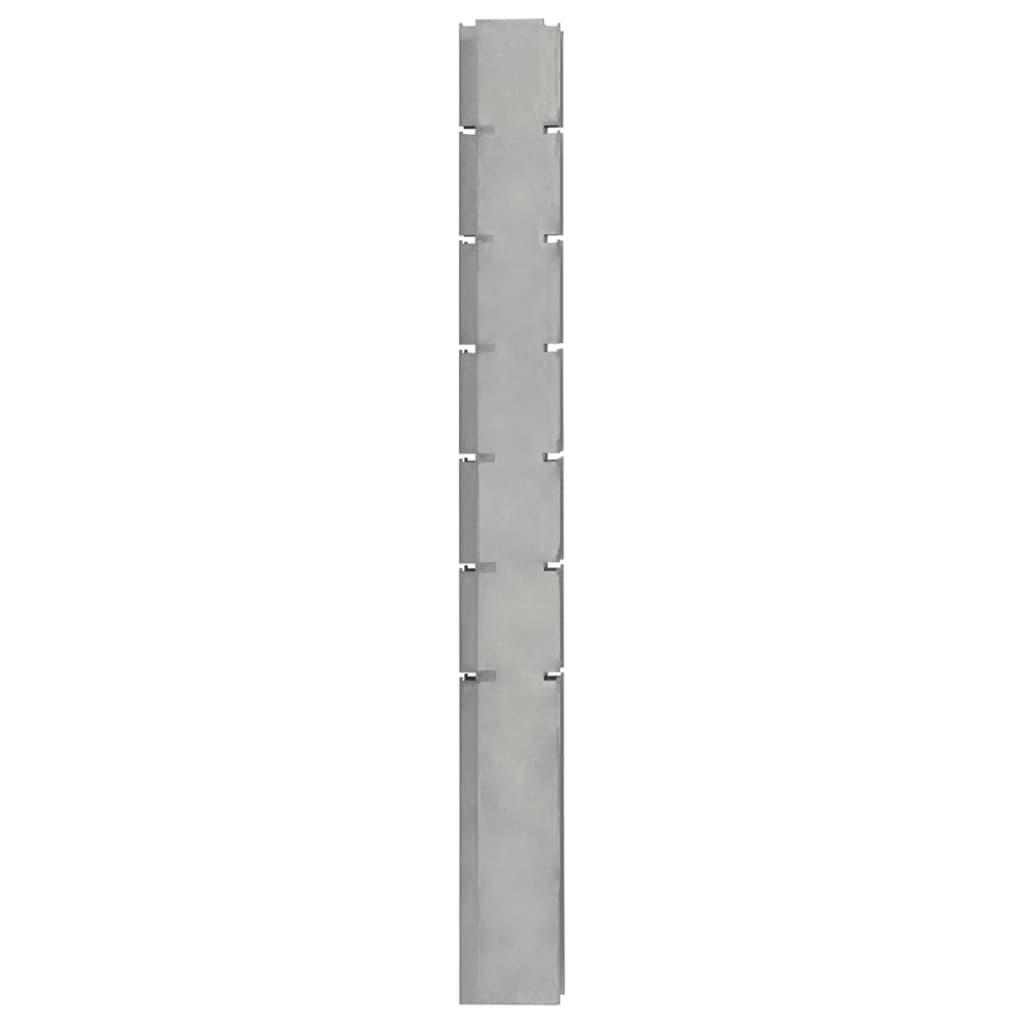 vidaXL Gabiono tvoros stulpas, sidabrinis, 180cm, plienas