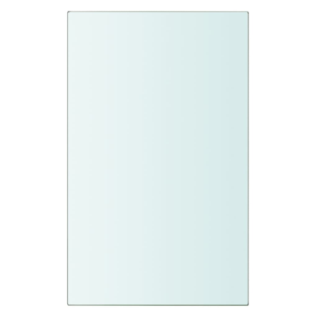 vidaXL Lentynos plokštė, skaidrus stiklas, 20x12 cm