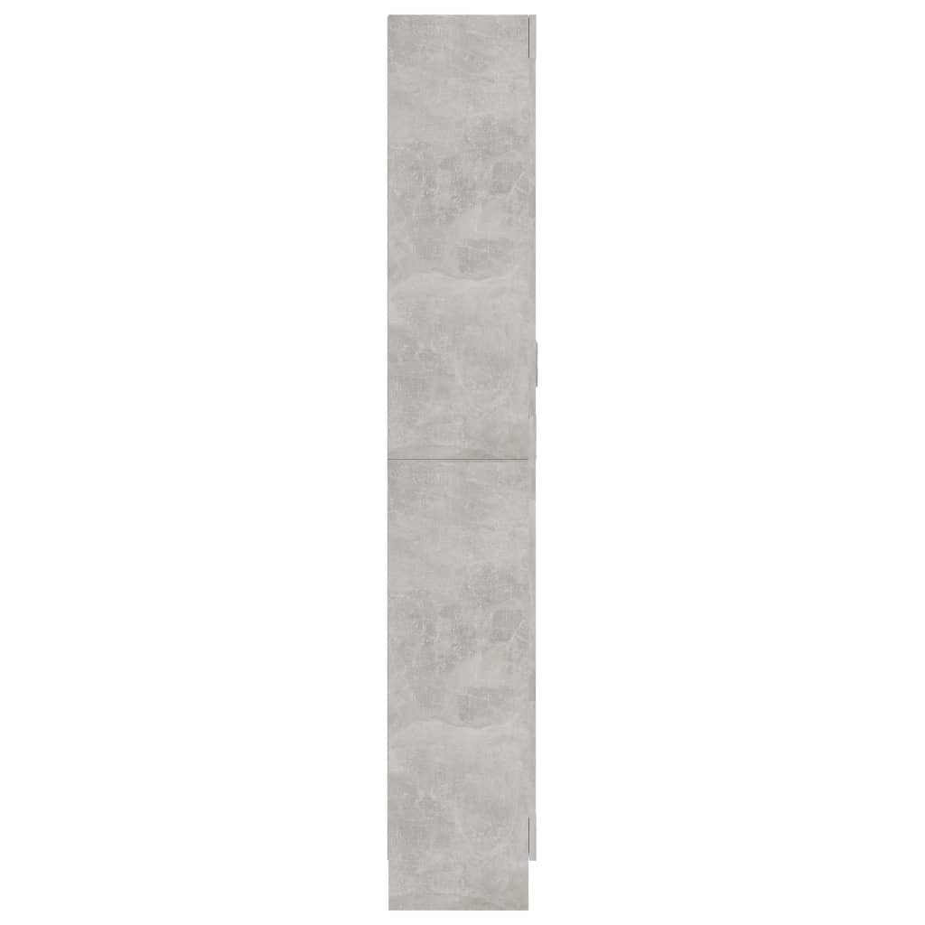 vidaXL Vitrininė spintelė, betono pilka, 82,5x30,5x185,5cm, MDP