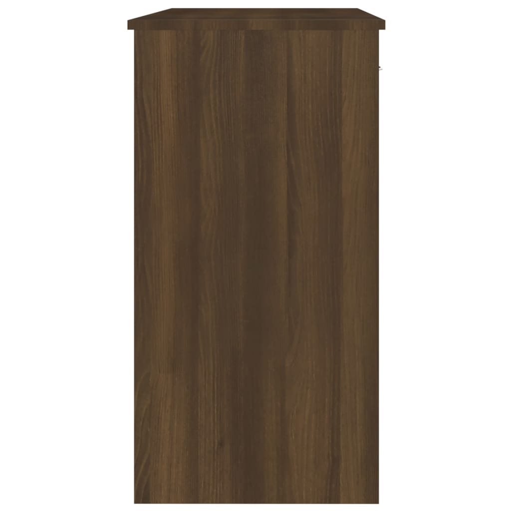 vidaXL Rašomasis stalas, rudos ąžuolo spalvos, 80x40x75cm, mediena