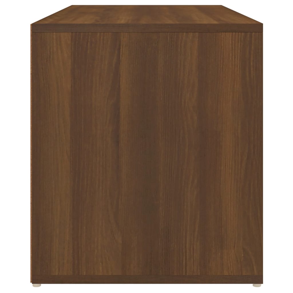 vidaXL Koridoriaus suoliukas, rudas ąžuolo, 80x40x45cm, mediena