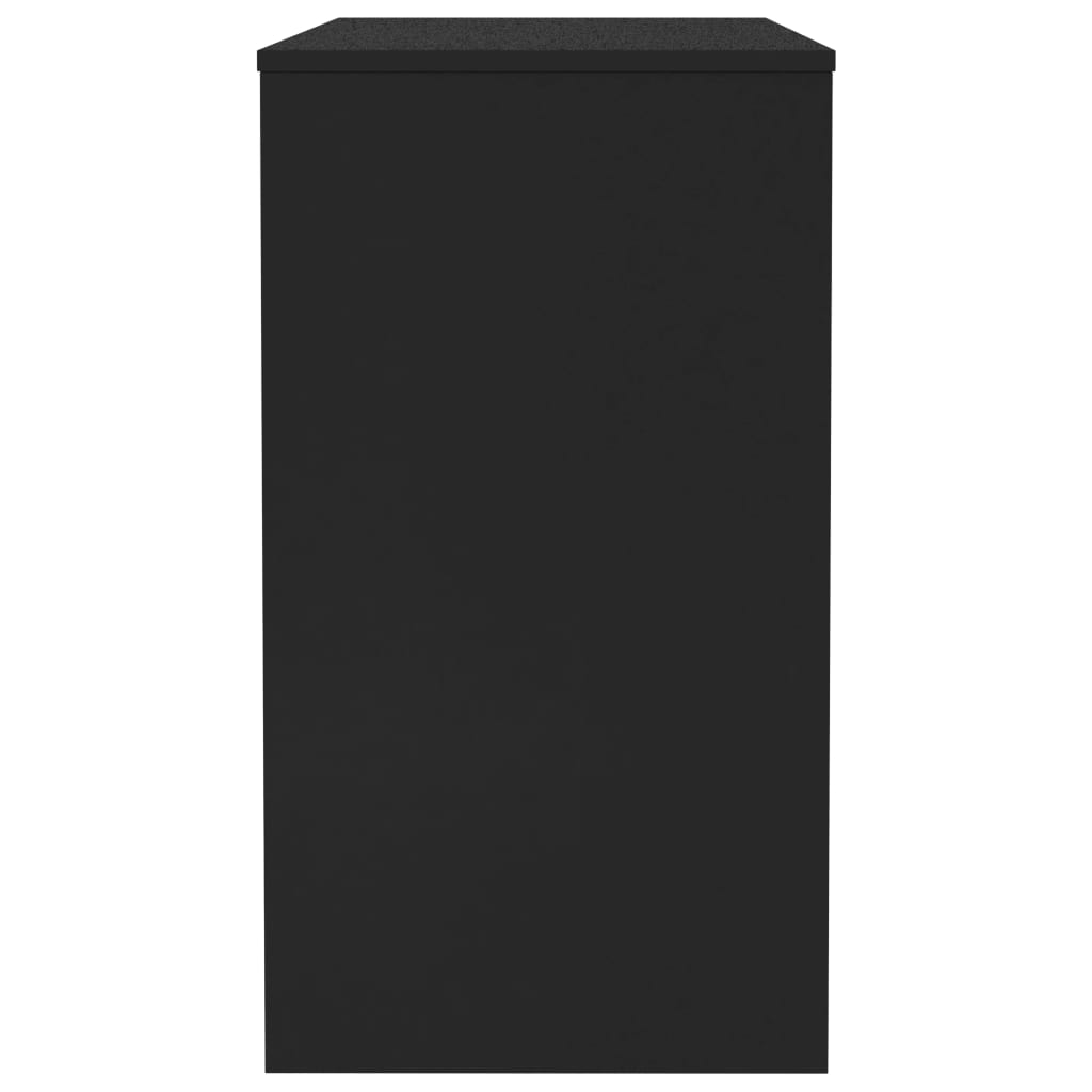 vidaXL Rašomasis stalas, juodos spalvos, 90x40x72cm, apdirbta mediena