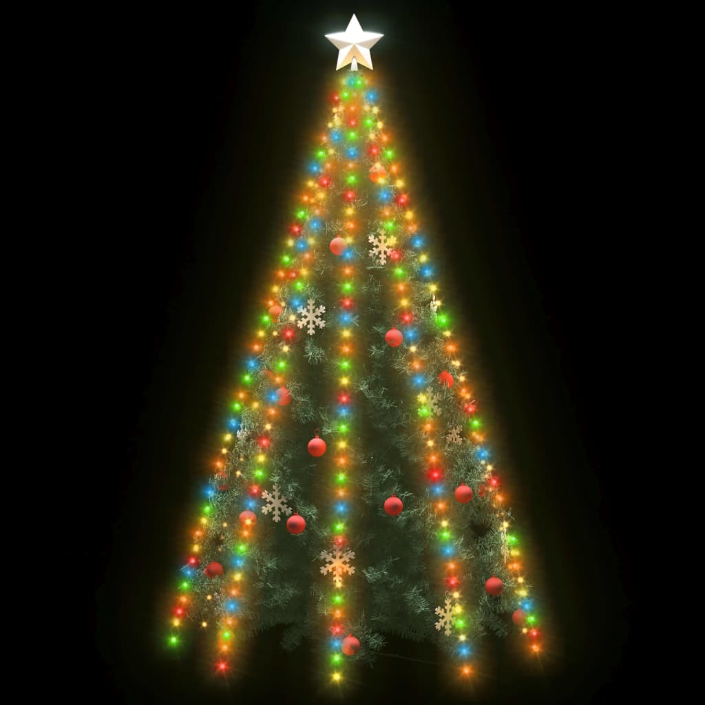 vidaXL Kalėdų eglutės girlianda su 400 spalvotų LED lempučių, 400cm