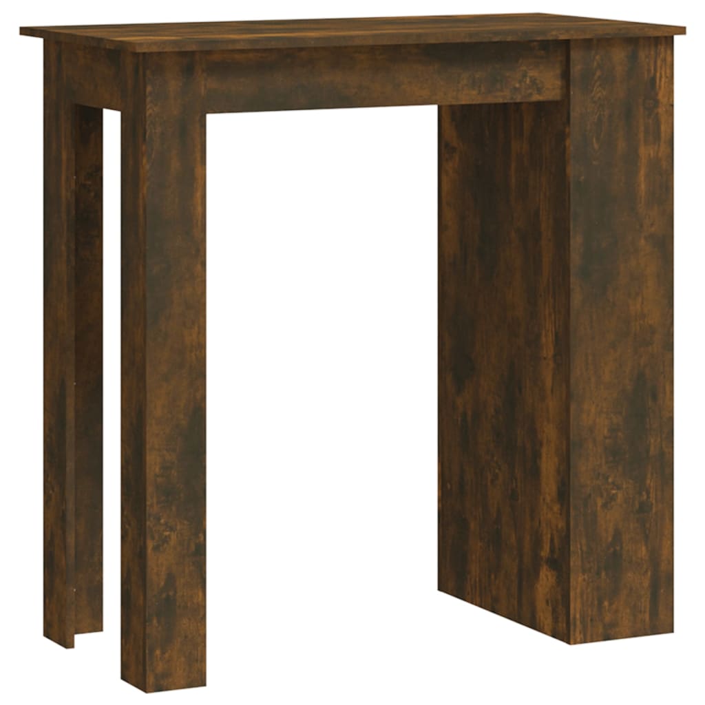 vidaXL Baro stalas su lentyna, dūminio ąžuolo, 102x50x103,5cm, MDP