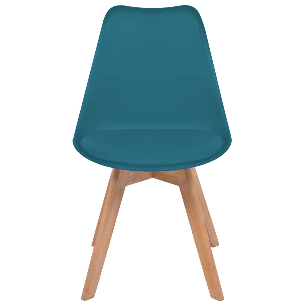 vidaXL Valgomojo kėdės, 2vnt., turkio spalvos, plastikas