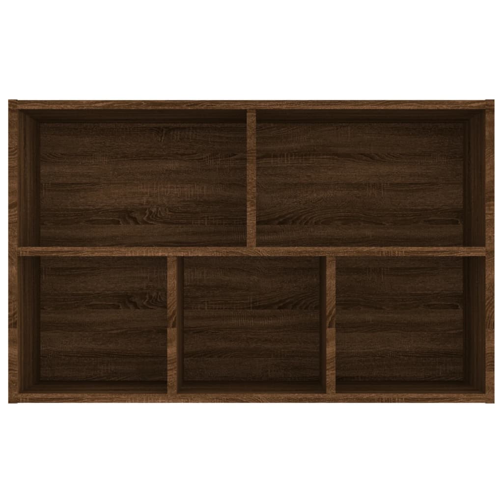 vidaXL Knygų/šoninė spintelė, ruda ąžuolo, 50x25x80cm, mediena