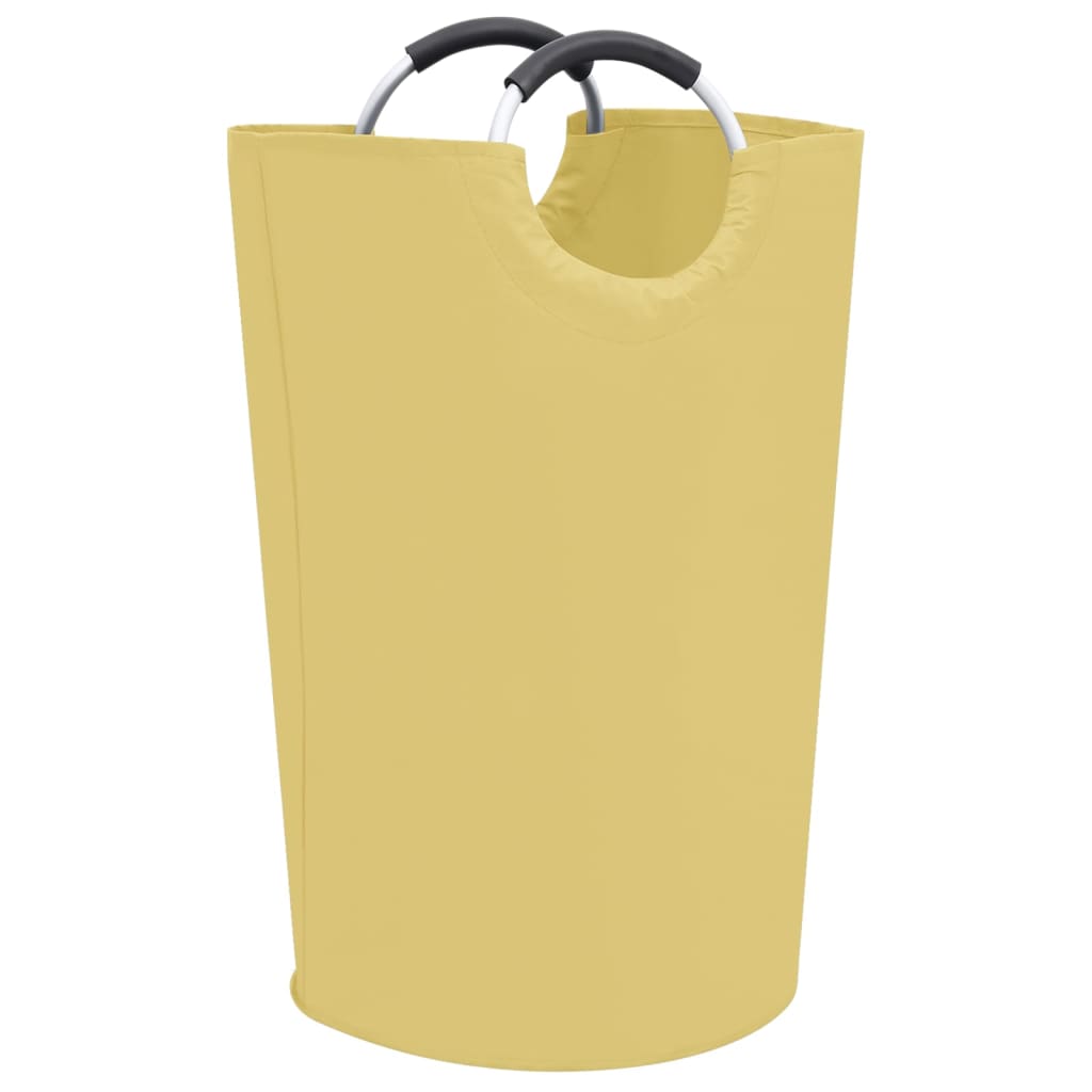 vidaXL Skalbinių rūšiavimo krepšys, kreminės spalvos