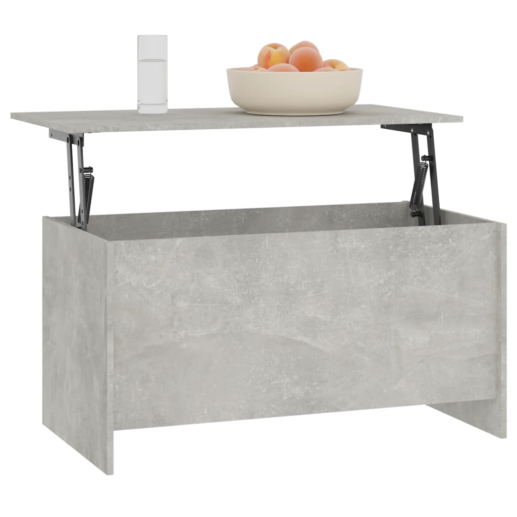 vidaXL Kavos staliukas, betono pilkas, 102x55,5x52,5cm, mediena