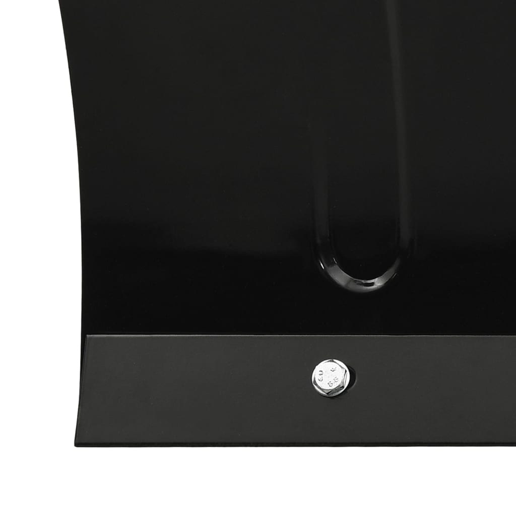 vidaXL Sniego valytuvas krautuvui, juodos spalvos, 200x48cm