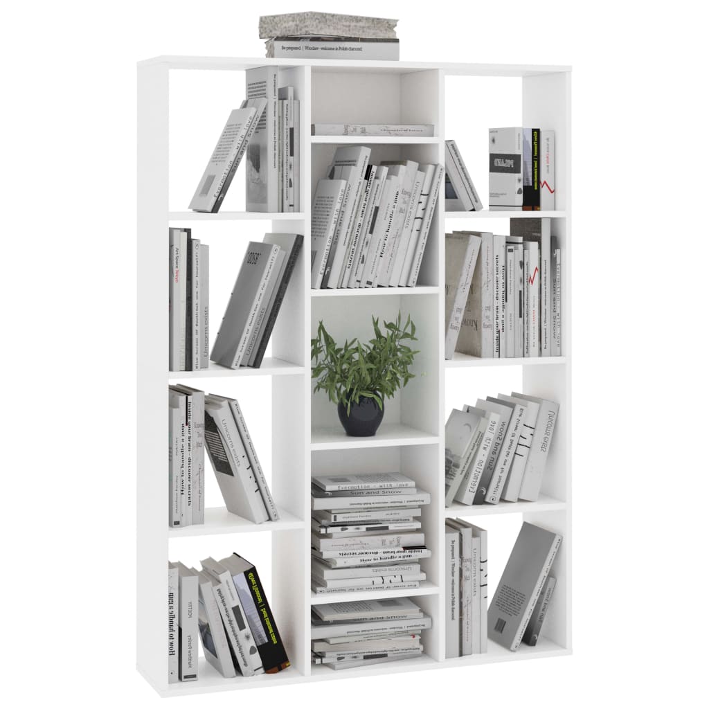 vidaXL Pertvara/spintelė knygoms, balta, 100x24x140cm, mediena