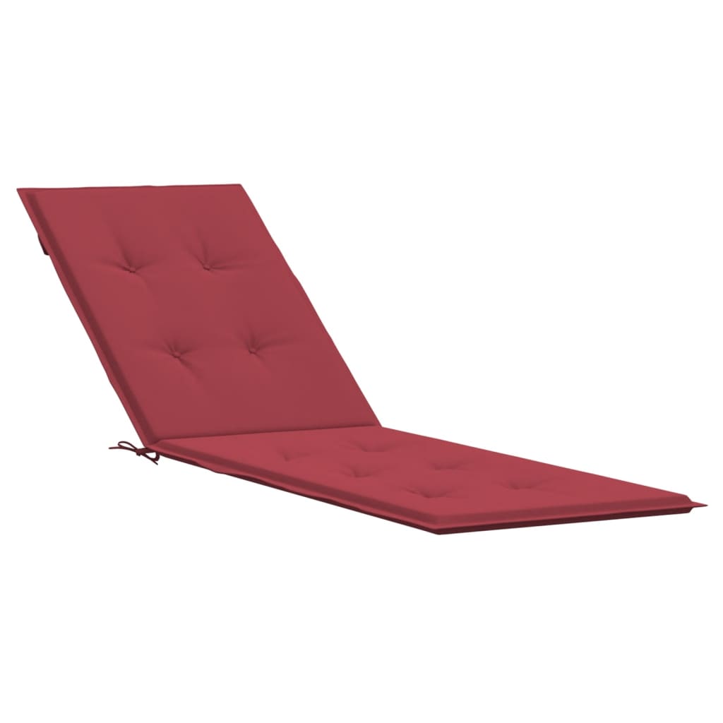 vidaXL Terasos kėdės pagalvėlė, vyno raudonos spalvos, (75+105)x50x3cm