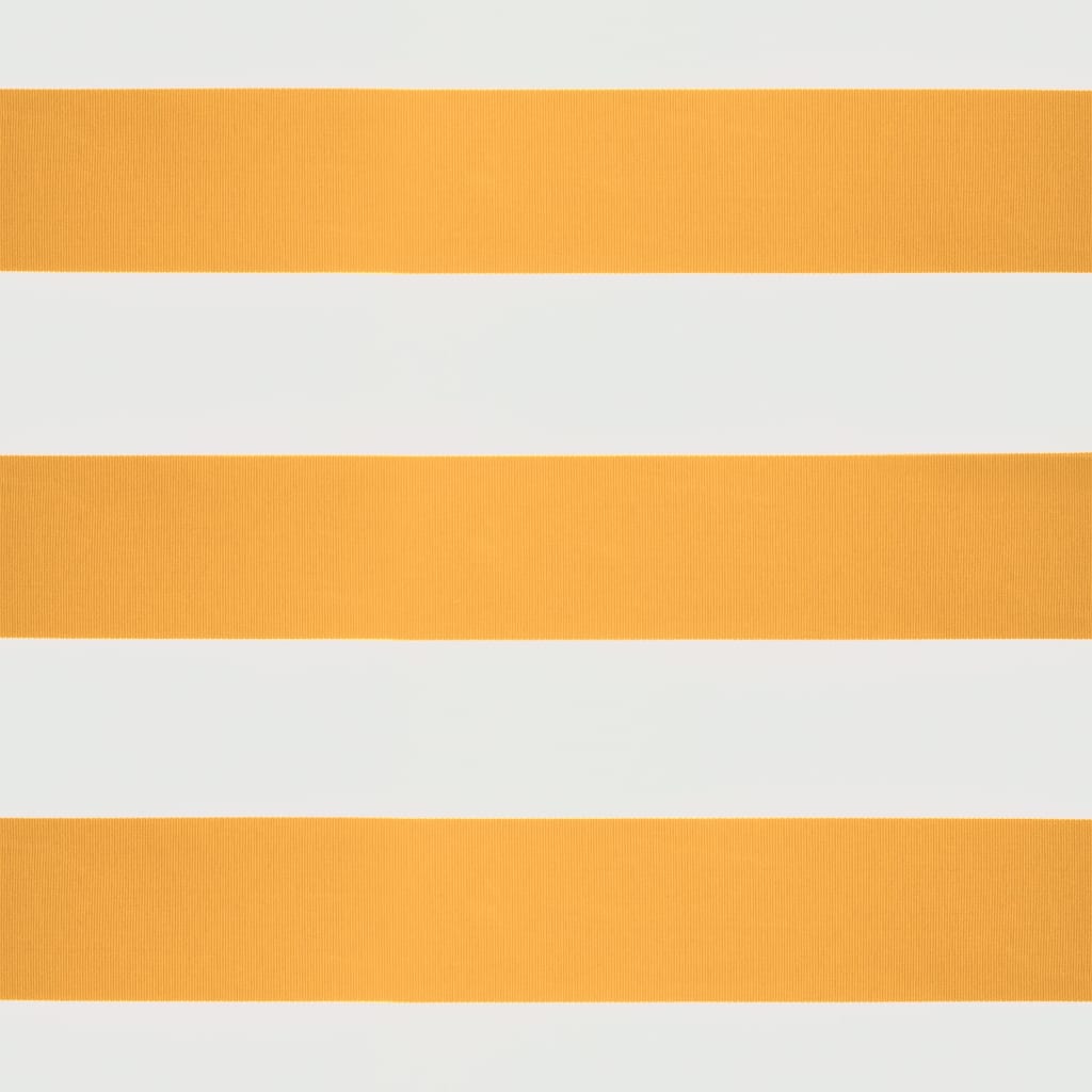 vidaXL Ištraukiama markizė, geltona/balta, 3x2,5m, audinys/aliuminis