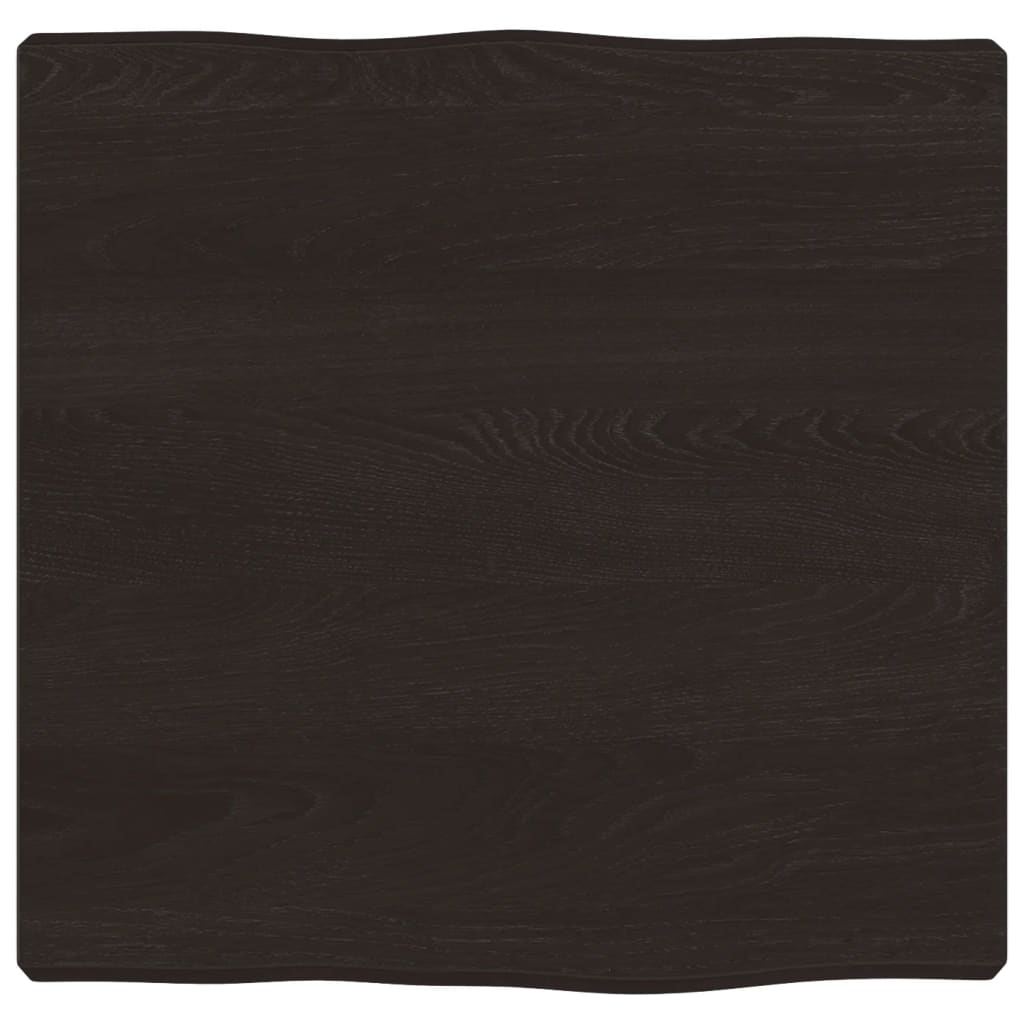 vidaXL Stalviršis, tamsiai ruda, 40x40x(2-4) cm, medienos masyvas