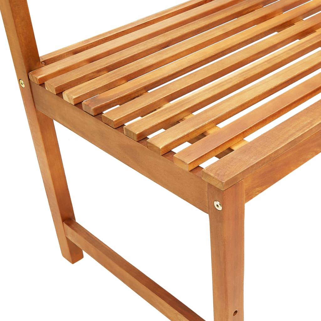 vidaXL Bistro baldų komplektas, 2 dalių, akacijos medienos masyvas