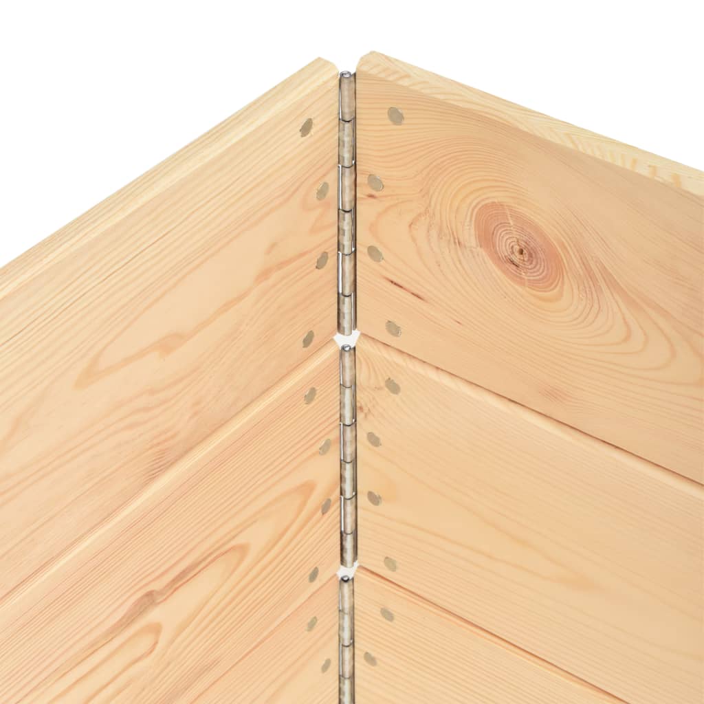 vidaXL Padėklų apvadai, 3vnt., 80x120cm, pušies medienos masyvas