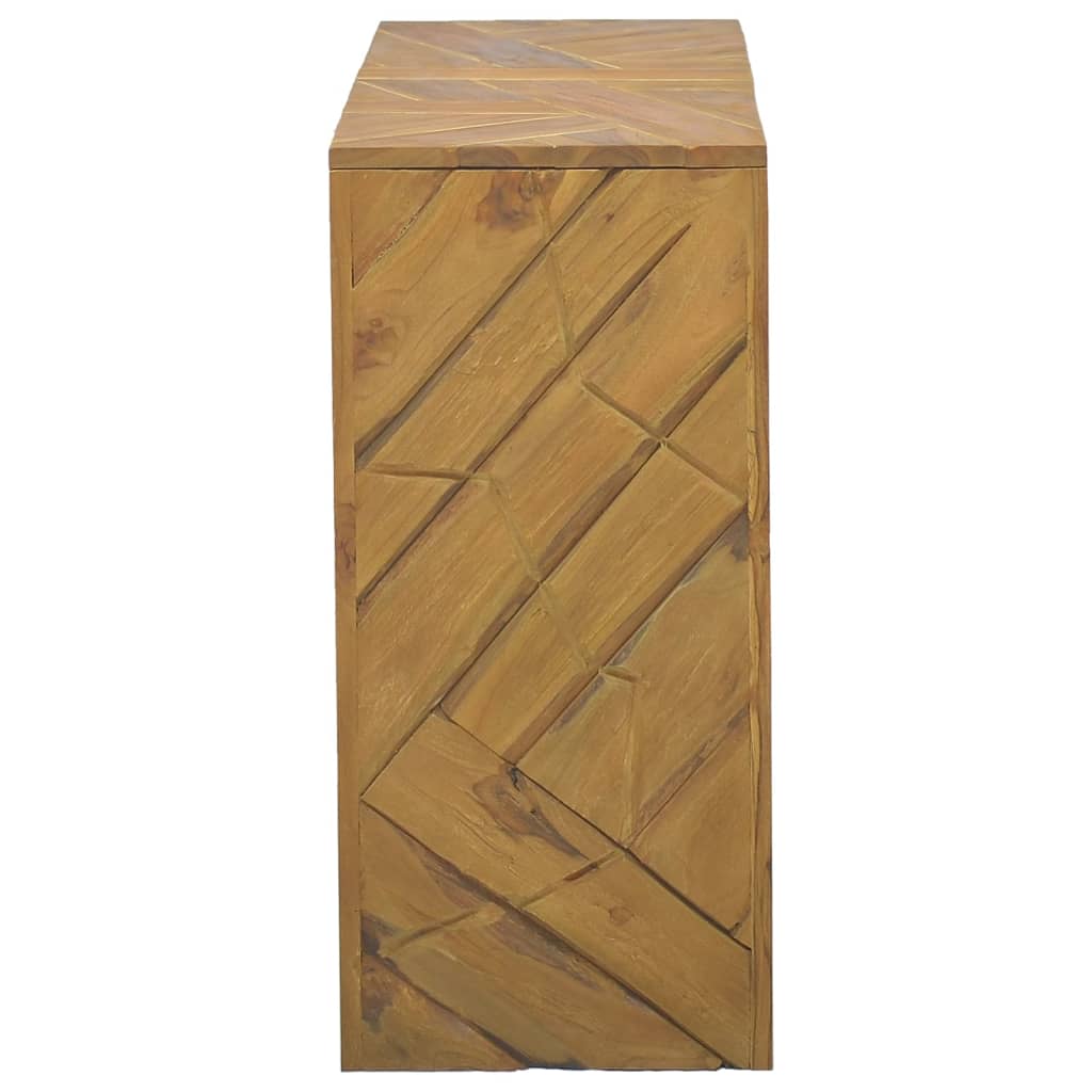 vidaXL Konsolinis staliukas, 110x35x75cm, tikmedžio medienos masyvas