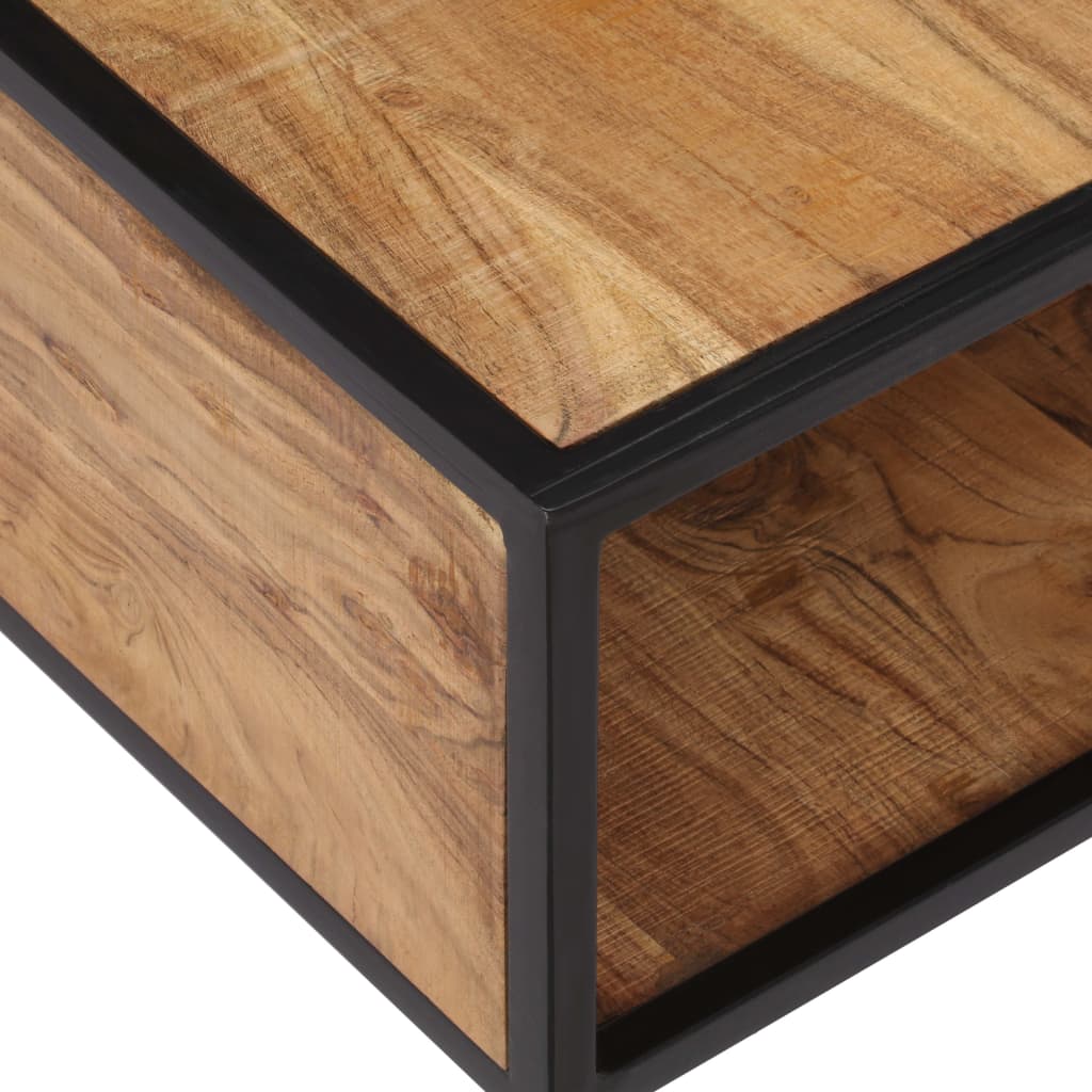 vidaXL Kavos staliukas, 70x70x32cm, akacijos medienos masyvas