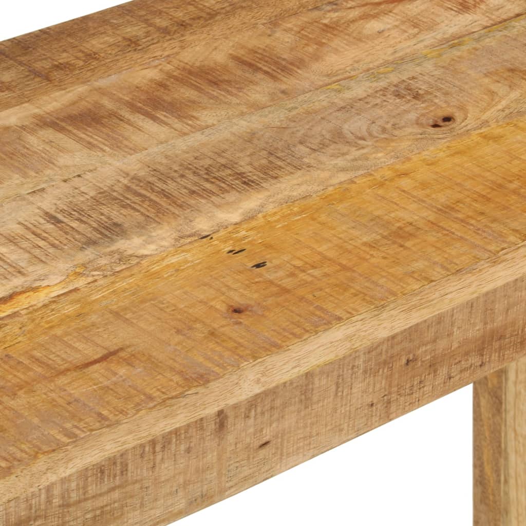 vidaXL Konsolinis staliukas, 110x35x76cm, neapdorota mango mediena