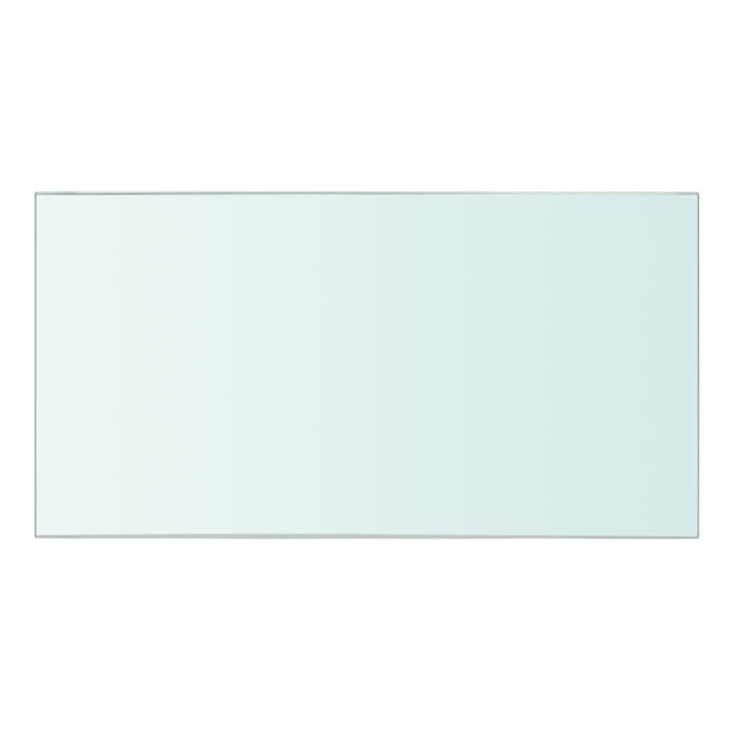 vidaXL Lentynos plokštė, skaidrus stiklas, 30x15 cm