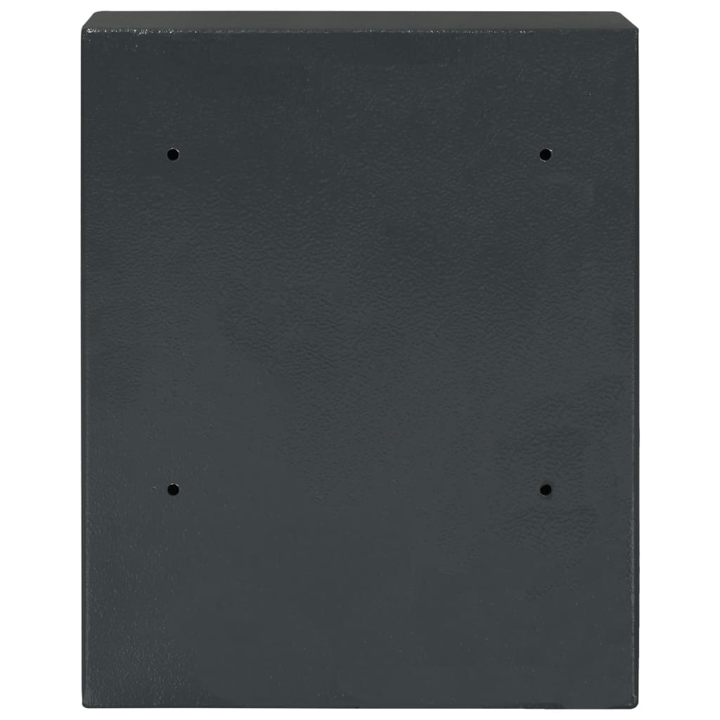 vidaXL Seifas raktas, tamsiai pilkas, 30x10x36,5 cm