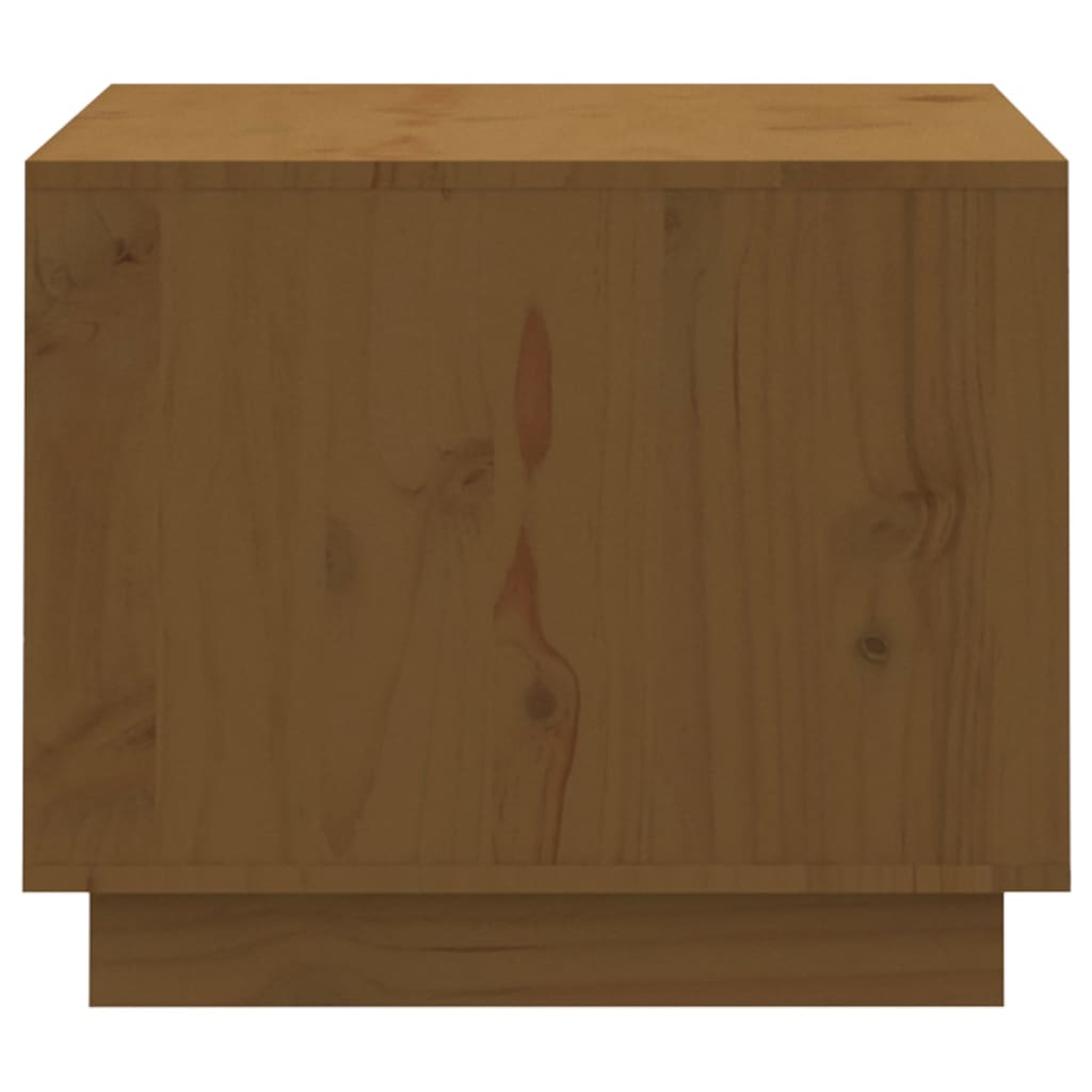 vidaXL Kavos staliukas, medaus rudas, 120x50x40,5cm, pušies masyvas