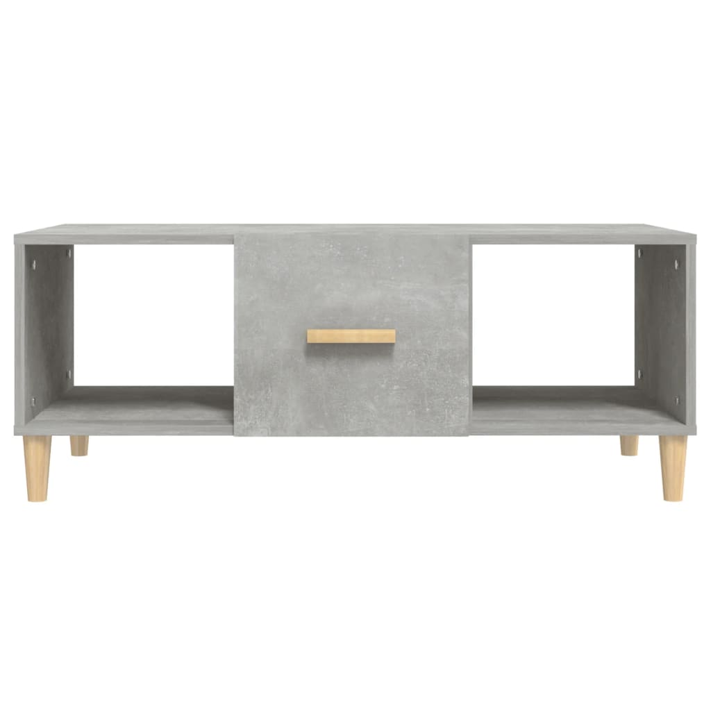 vidaXL Kavos staliukas, betono pilkas, 102x50x40cm, apdirbta mediena