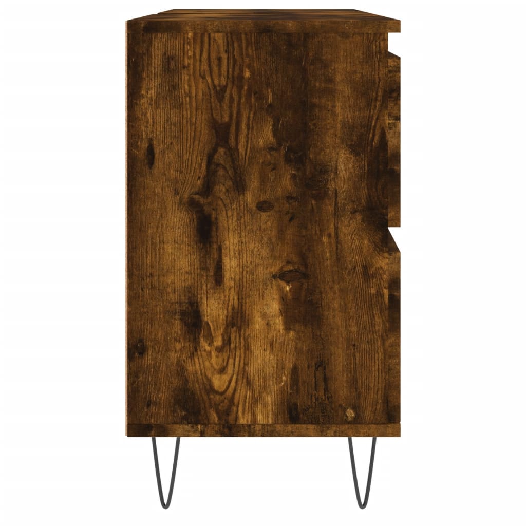 vidaXL Vonios kambario spintelė, dūminio ąžuolo, 80x33x60cm, mediena