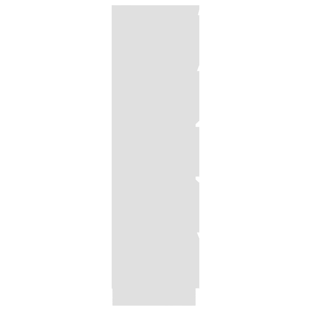 vidaXL Šoninė spintelė su stalčiais, baltos spalvos, 60x35x121cm, MDP