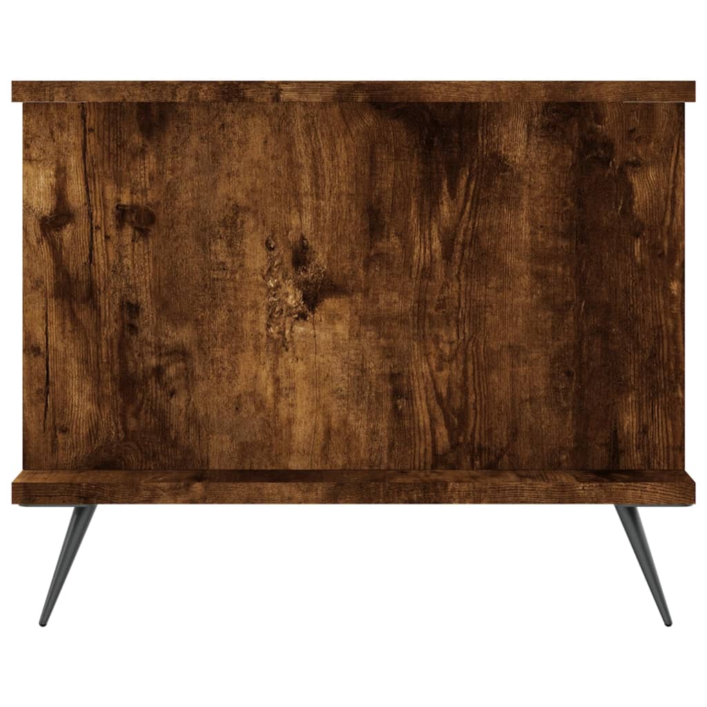 vidaXL Kavos staliukas, dūminio ąžuolo, 90x50x40cm, apdirbta mediena