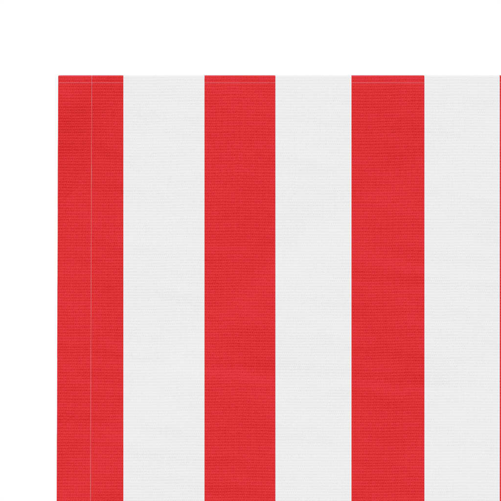 vidaXL Pakaitinis audinys markizei, raudonas/baltas, 5x3m, dryžuotas