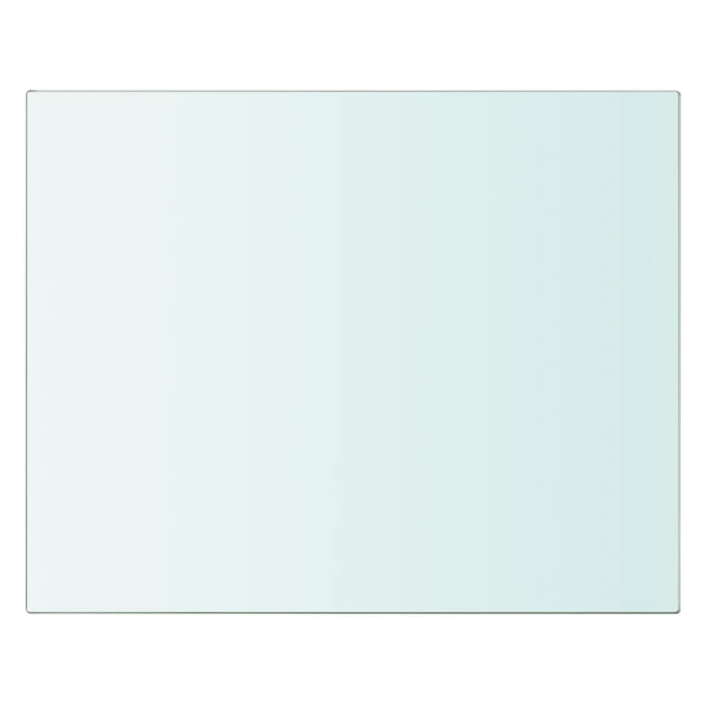 vidaXL Lentynos, 2vnt., skaidrios, 20x20cm, stiklo plokštė (243804x2)