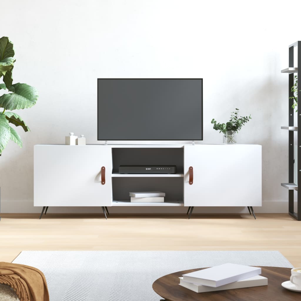 vidaXL Televizoriaus spintelė, balta, 150x30x50cm, apdirbta mediena
