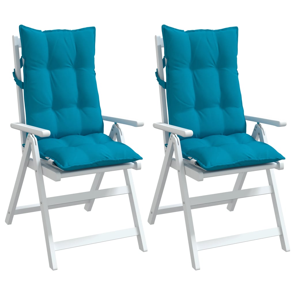 vidaXL Kėdės pagalvėlės, 2vnt., šviesiai mėlynos, oksfordo audinys