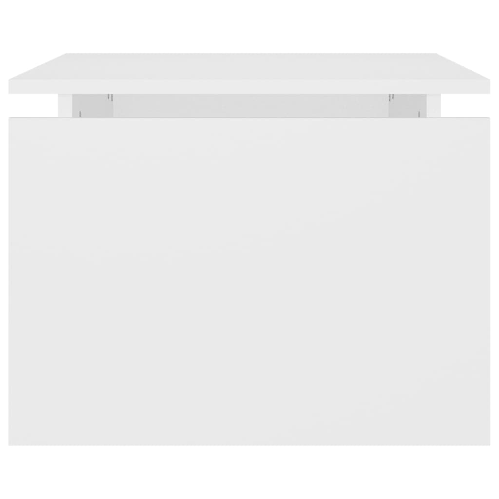 vidaXL Kavos staliukas, baltos spalvos, 68x50x38cm, MDP