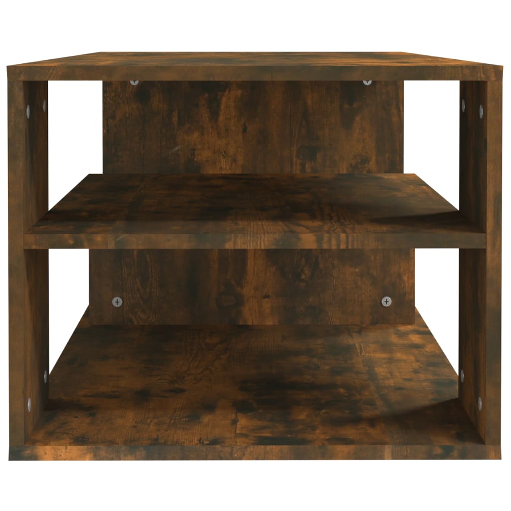 vidaXL Kavos staliukas, dūminio ąžuolo, 100x50x40cm, apdirbta mediena