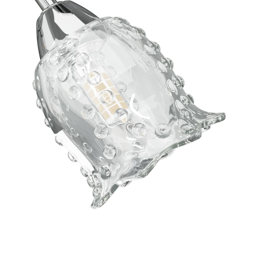 vidaXL Lubinis šviestuvas su stikliniais gaubtais 4 G9 LED lemputėms