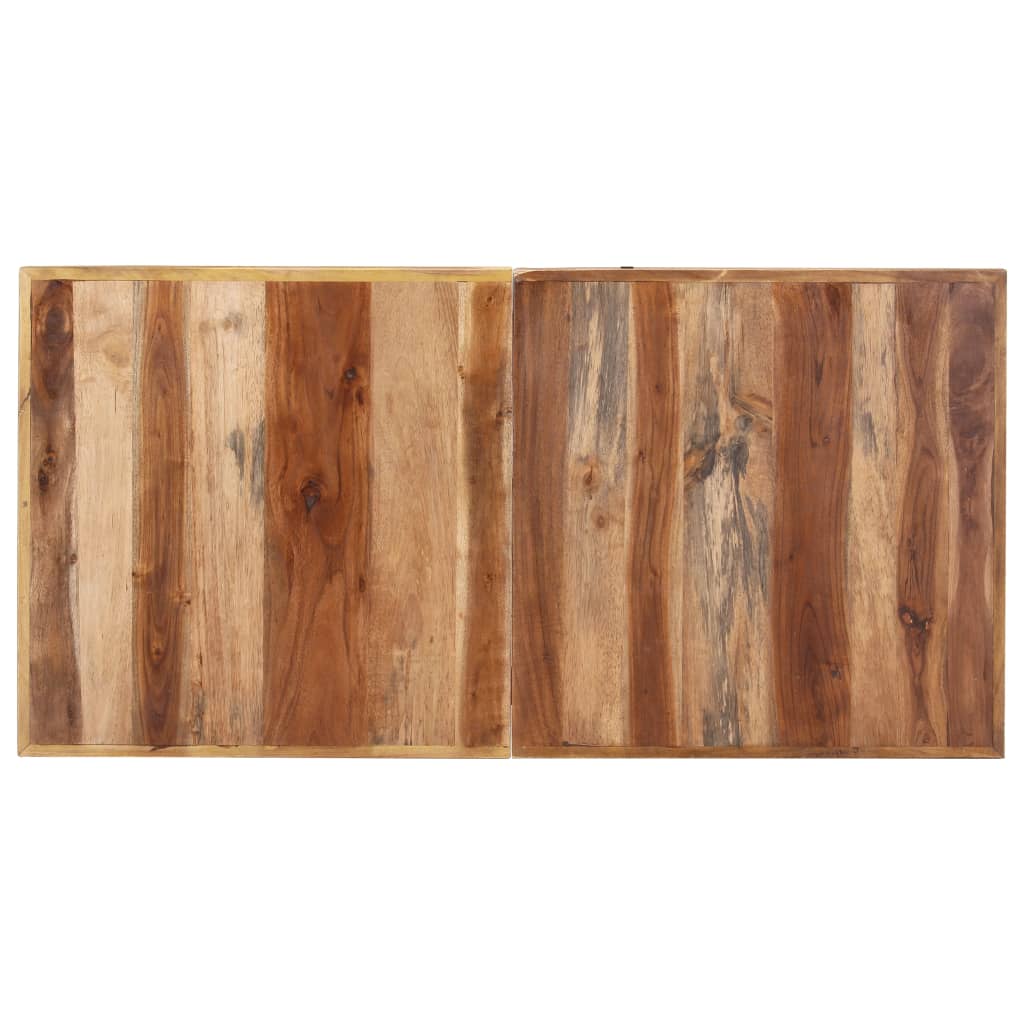 vidaXL Valgomojo stalas, 140x70x75cm, mediena su medaus apdaila