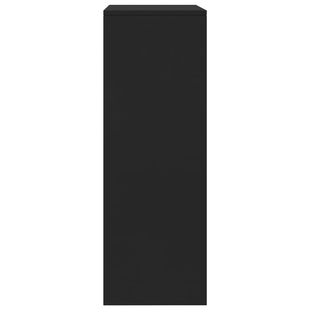 vidaXL Šoninė spintelė su 6 stalčiais, juodos spalvos, 50x34x96cm, MDP